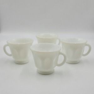 Vintage Milk Glass Cups
